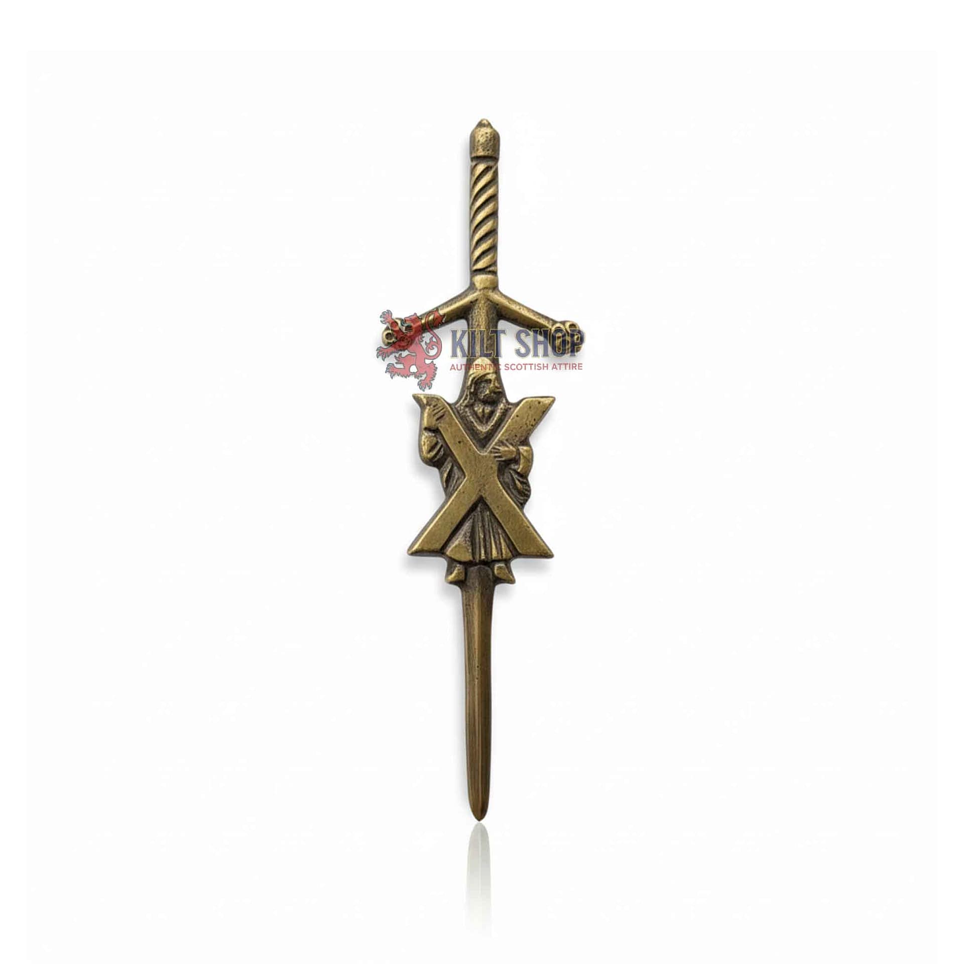 Mens Scottish St. Patrick kilt pin